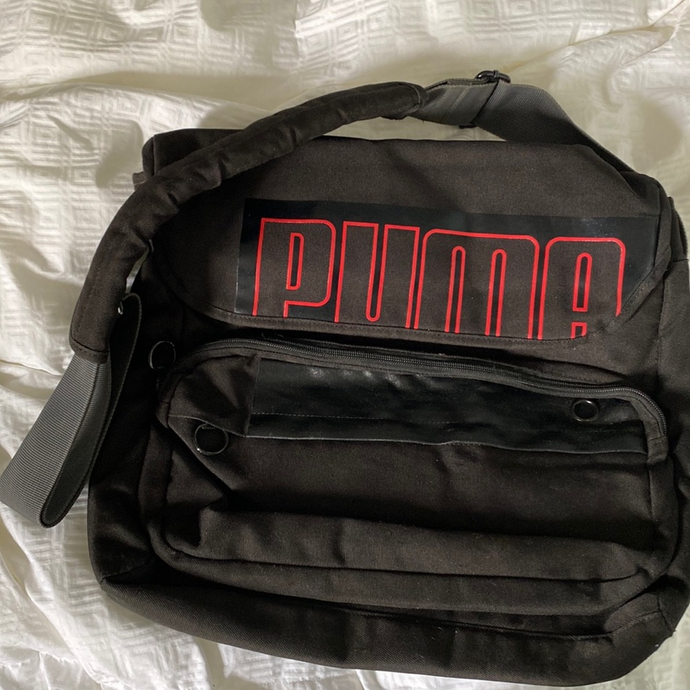 Black Puma Laptop Messenger bag, rarely used